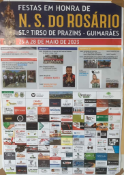 Cartaz Festa em Honra de Nossa Senhora do Rosário 2023 - Guimarães