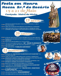 Cartaz Festa em Honra de Nossa Senhora do Rosário 2023 - Vieira do Minho