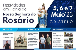 Cartaz Festas em Honra de Nossa Senhora do Rosário 2023 - Cristelo