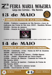 Cartaz Feira Maria Moleira 2023 - Vila Moreira