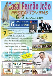 Cartaz Festa dos Jovens 2023 - Casal Fernão João