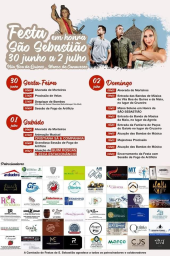 Cartaz Festas em Honra de São Sebastião 2023 - Vila Boa de Quires