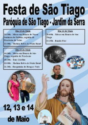 Cartaz Festa de São Tiago 2023 - Jardim da Serra