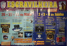 Cartaz Festa anual da Escravilheira 2023 - Torres Vedras