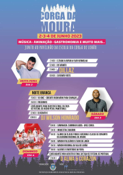 Cartaz Festas Corga da Moura 2023 - Lobão