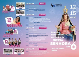 Cartaz Grandiosas Festividades em honra de Nossa Senhora do Ó 2023 - Braga