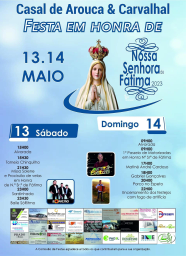 Cartaz Festa em Honra de Nossa Senhora de Fátima 2023 - Ansião