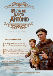 Cartaz Festa de Santo António 2023 - São Jorge