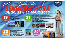 Cartaz Festas em Honra de Nossa Senhora da Hora 2023 - Gião