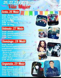 Cartaz Festas de Vila Maior 2023 - Santa Maria da Feira