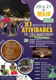 Cartaz XI Mostra de Atividades de São Martinho 2023 - Castelo de Paiva