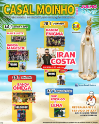 Cartaz Festas em Honra do Imaculado Coração de Maria 2023 - Casal Moinho - Peniche
