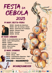 Cartaz Festa da Cebola 2023 - Santa Cruz
