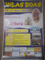 Cartaz Festa em Honra de Santa Bárbara 2023 - Vilas Boas