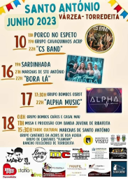 Cartaz Festas de Santo António 2023 - Várzea