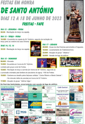 Cartaz Festas em honra de Santo António 2023 - Freitas