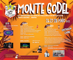 Cartaz Festas de Monte Godel 2023 - Mafra
