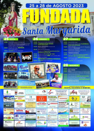 Cartaz Festa em Honra de Santa Margarida 2023 - Fundada