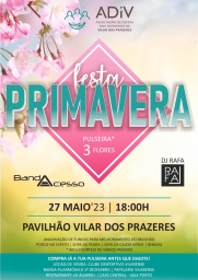 Cartaz Festa da Primavera 2023 - Vilar dos Prazeres