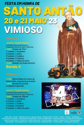 Cartaz Festa em Honra de Santo Antão 2023 - Vimioso