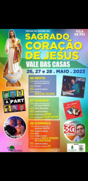 Cartaz Festa em honra do Sagrado Coração de Jesus 2023 - Vila de Rei