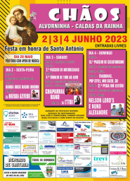 Cartaz Festa em Honra de Santo António 2023 - Chãos