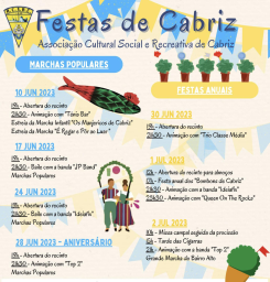 Cartaz Festas de Cabriz 2023 - Sintra