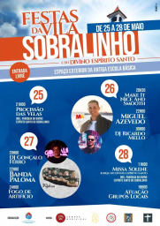 Cartaz Festas da Vila 2023 - Sobralinho