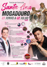 Cartaz Festas em Honra de Santa Ana 2023 - Mogadouro