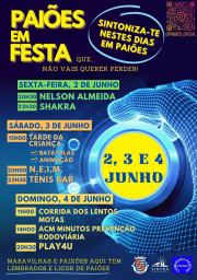 Cartaz Festas de Paiões 2023 - Rio de Mouro