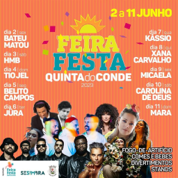 Cartaz Feira Festa Quinta do Conde 2023 - Sesimbra