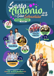 Cartaz Festas em Honra de Santo António 2023 - Duas Igrejas