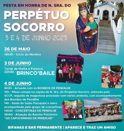 Cartaz Festa em Honra de Nossa Senhora do Perpétuo Socorro 2023 - Pendilhe