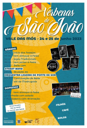 Cartaz Verbenas de São João 2023 - Vale das Mós