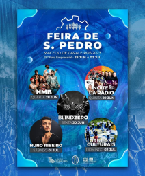 Cartaz Feira de São Pedro 2023 - Macedo de Cavaleiros 