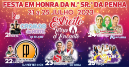 Cartaz Festa em Honra da Nossa Senhora da Penha 2023 - Estreito