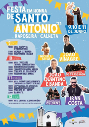 Cartaz Festa em honra de Santo António 2023 - Raposeira