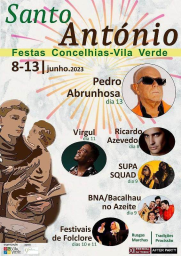 Cartaz Festas de Santo António 2023 - Vila Verde