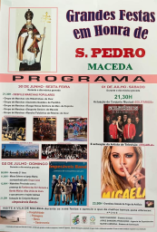 Cartaz Festas em Honra de São Pedro 2023 - Maceira
