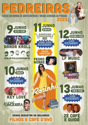 Cartaz Festa em Honra de Santo António 2023 - Pedreiras