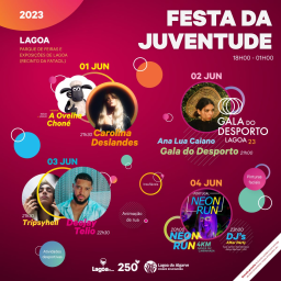Cartaz Festa da Juventude 2023 - Lagoa