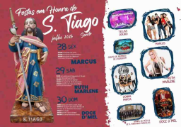 Cartaz Festas em Honra de São Tiago 2023 - Sande