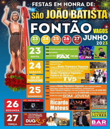 Cartaz Festas em Honra de São João Batista 2023 - Vagos