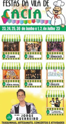 Cartaz Festas da Vila de Cacia 2023 - Aveiro