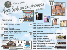 Cartaz Festas em Honra de Nossa Senhora da Assunção 2023 - Maureles