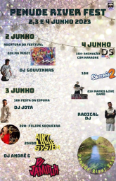 Cartaz Penude River Fest 2023 - Lamego