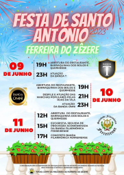 Cartaz Festa de Santo António 2023 - Ferreira do Zêzere 