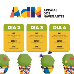 Cartaz Arraial dos Navegantes 2023 - Parque das Nações