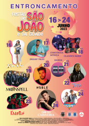 Cartaz Festas de São João e da Cidade 2023 - Entroncamento
