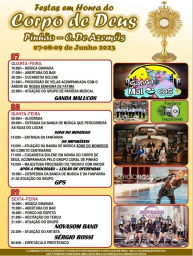 Cartaz Festas em Honra de Corpo de Deus 2023 - Pinhão